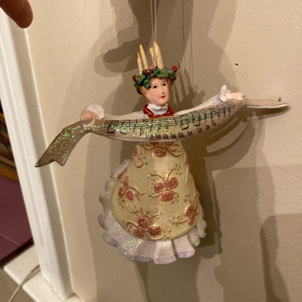 Dept 56 Patience Brewster Krinkles Fa La La Lady Ornament w/ Box